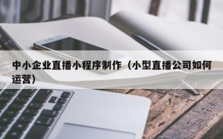 桦甸中小企业直播小程序制作（小型直播公司如何运营）