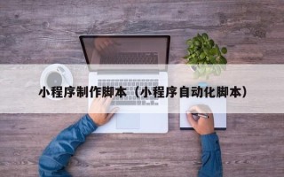 桦甸小程序制作脚本（小程序自动化脚本）